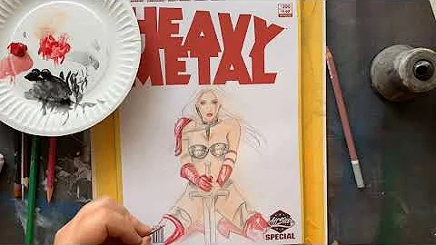 HEAVY METAL SKETCH COVER TIME LAPSE - TAARNA