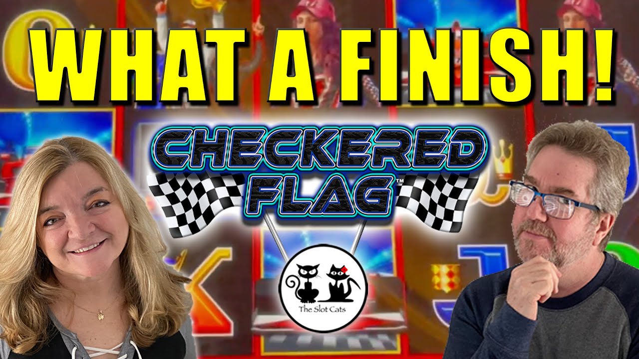 VROOM VROOM! LIGHTNING DOLLAR LINK - CHECKERED FLAG! IT'S ONE OF OUR FAVORITE SLOT MACHINES!