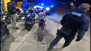 KTM EXC 125 STOPPED BY POLICE (Slider, Ludix 70cc)