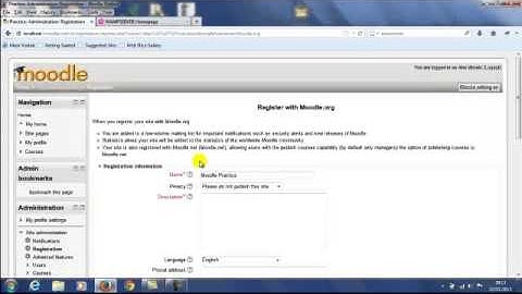 Moodle Administrator Intro