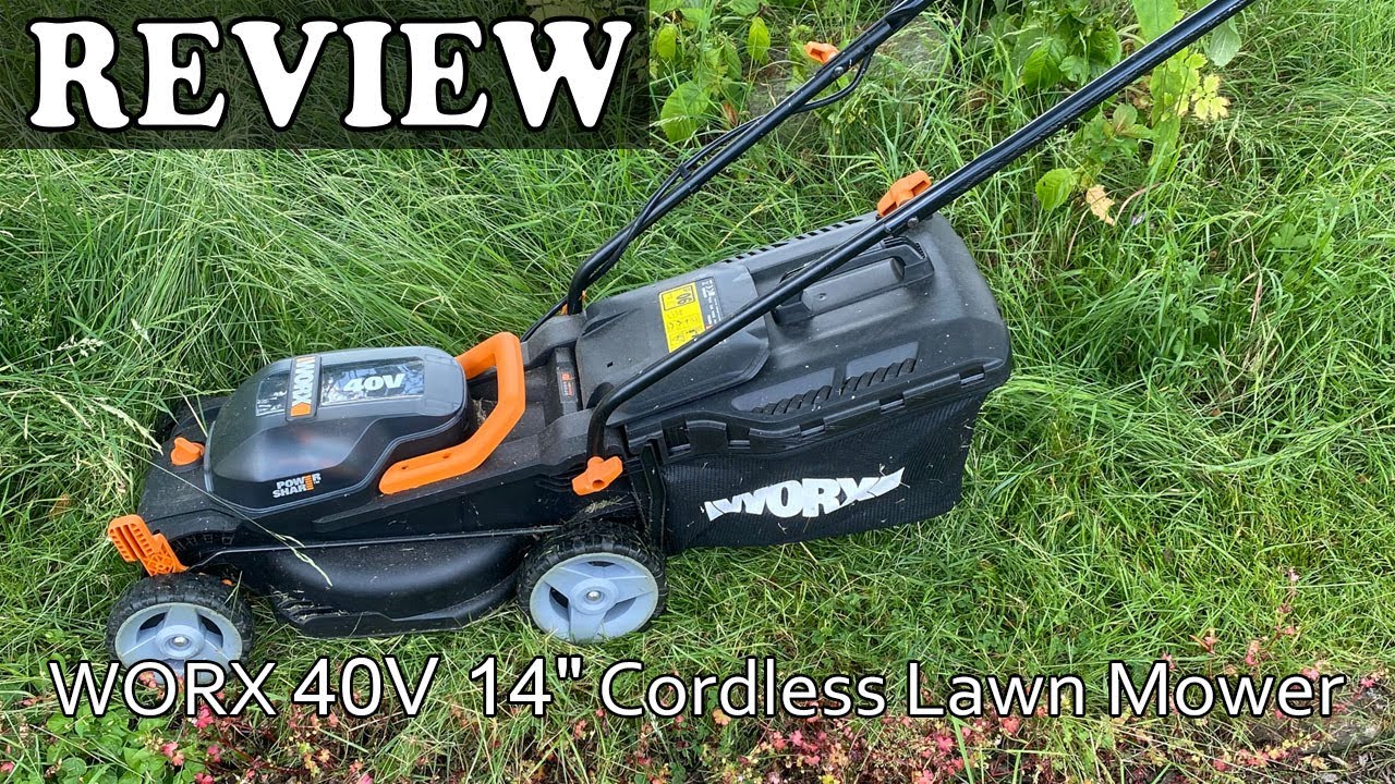 WORX 40V 14" Cordless Lawn Mower Review - Is It Worth It? - YouTube