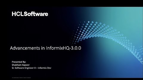 Washington Area Informix Users Group Meeting 2024-11-21