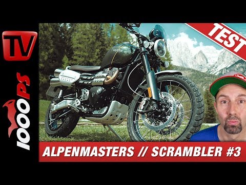 Triumph Scrambler 1200 XC Test - Alpenmasters Vergleich - Scrambler 3/4 Triumph Scrambler 1200 XC Test - Alpenmasters Vergleich - Scrambler 3/4