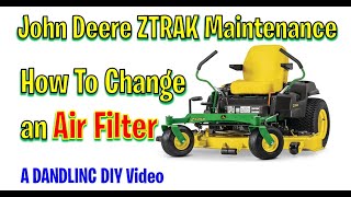 How To Change an Air Filter John Deere ZTrak Zero Turn Mower Maintenane (Z525E) by DANDLINC 216 views 8 months ago 4 minutes, 3 seconds