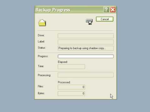 New Using Windows XP Backup
