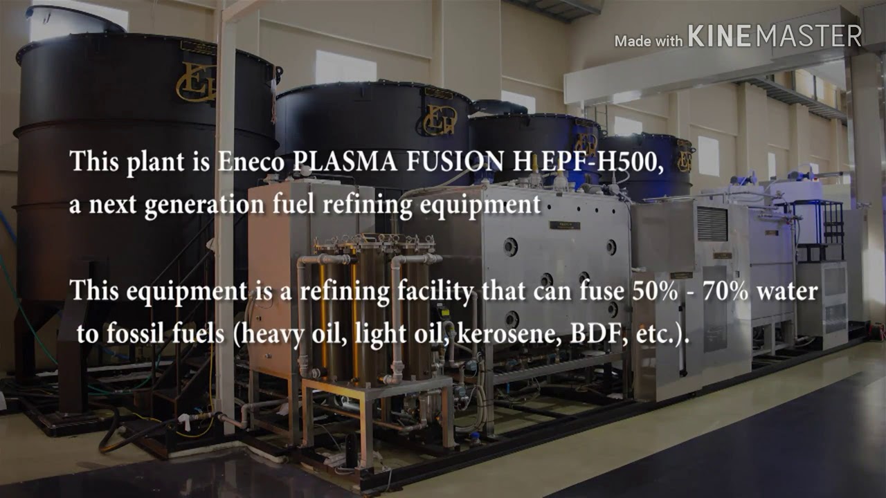 Eneco plasma fusion mengolah solar dengan bahan air | gasoline from water