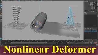 Maya Nonlinear Deformer | Bend Deformer | Flare Deformer