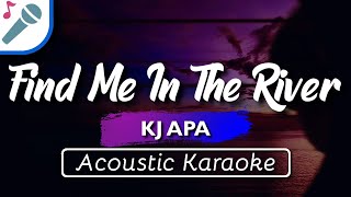 Find Me In The River - Kj Apa - Karaoke Instrumental (Acoustic) I Still Believe Soundtrack Resimi