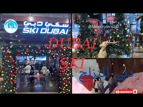Ski Dubai| Snow Slide| tourist destination of Dubai| Penguin | iski| 4k |fun time |chairlift