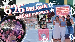 POURING RAIN 626 Arcadia Night Market 2023 | dealing with rainy weather at an outdoor event :C