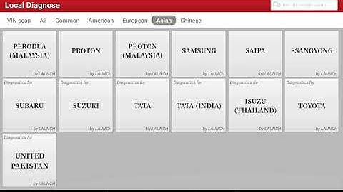 LAUNCH X431 V+ 10inch V4.0 - Car Softwares Menu