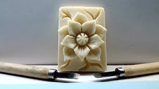 Soap carving tutorial...flower design . screenshot 2