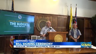 Mayor Blangiardi to sign bills allocating funds for next fiscal year