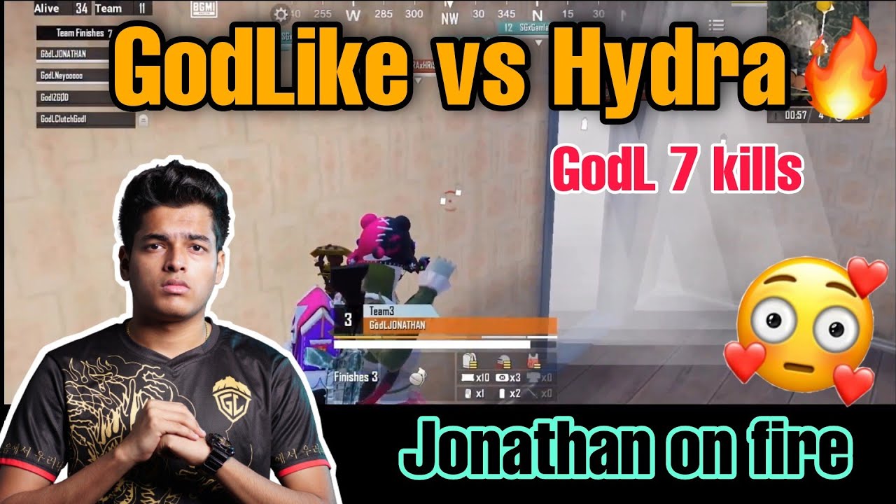 Godlike 7 kills Domination 🔥 | GodL vs Hydra | Scrims highlights