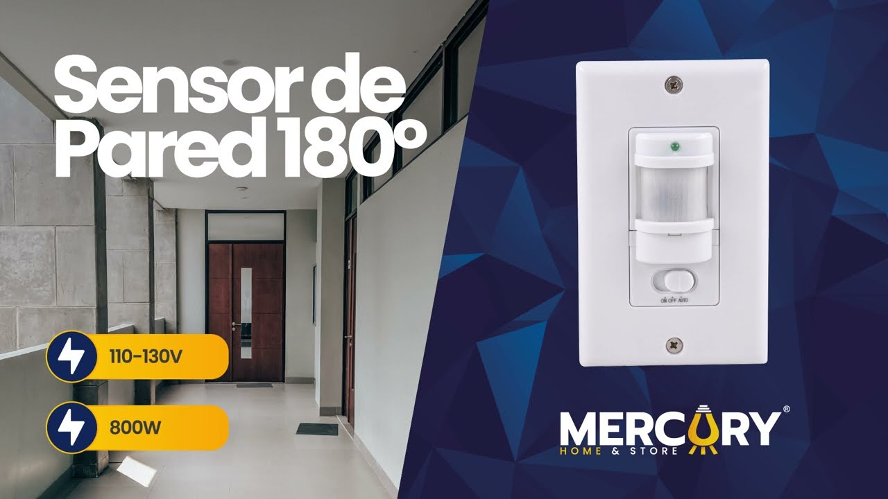 SENSOR DE MOVIMIENTO 180° CON INTERRUPTOR