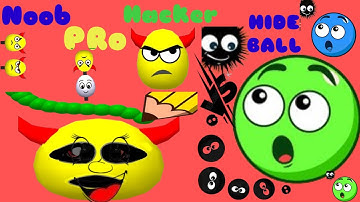 NOOB Vs PRO Vs HACKER  Vs Hide Ball (ASMR Gameplay Infinity, Smile Ball)walkthrough ios #hideball
