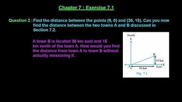 Ex 7.1 : Q.2 : Find the distance between the points (0, 0) and... Ch 7 | Math for Class X CBSE