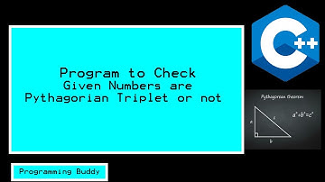 Program To Check Pythagorean Series