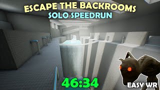 Escape The Backrooms  SOLO Speedrun (46:34) EASY FWR