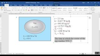 COMSOL  Conduction heat transfer EXAMPLE 4–3 Boiling Eggs