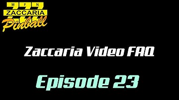 Zaccaria Video FAQ - #23 Tips & Tricks Part 5