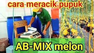 cara meracik nutrisi pupuk ABMIX melon @masterhidroponik