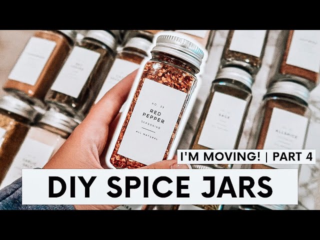 DIY Spice Jar Labels - A Princess and Her Pirates