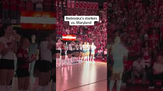 Nebraska’s starters vs. Maryland