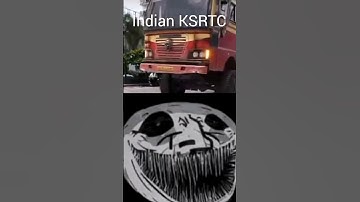 Other country buses vs KSRTC troll face meme #ksrtc #bus #shorts #viral