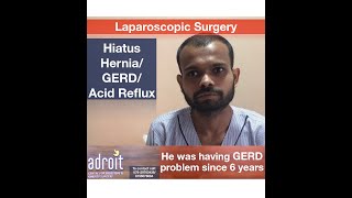 GERD/Acid Reflux/Hiatus hernia surgery: Patient review in Marathi