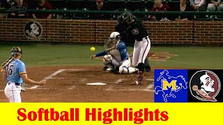 McNeese vs #18 Florida State Softball Game 2 Highlights, April 3 2024