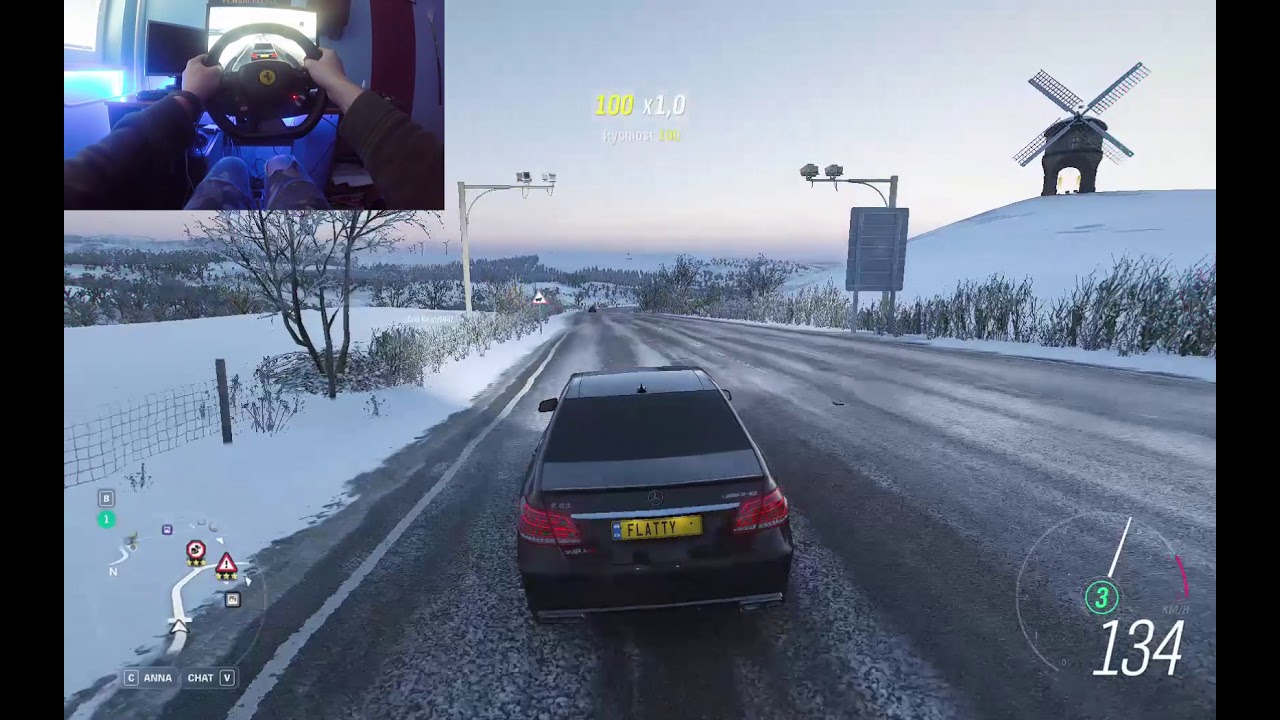 Forza Horizon 4 - MERCEDES E63 GAMEPLAY Thrustmaster T80 Ferrari 488 GTB Edition