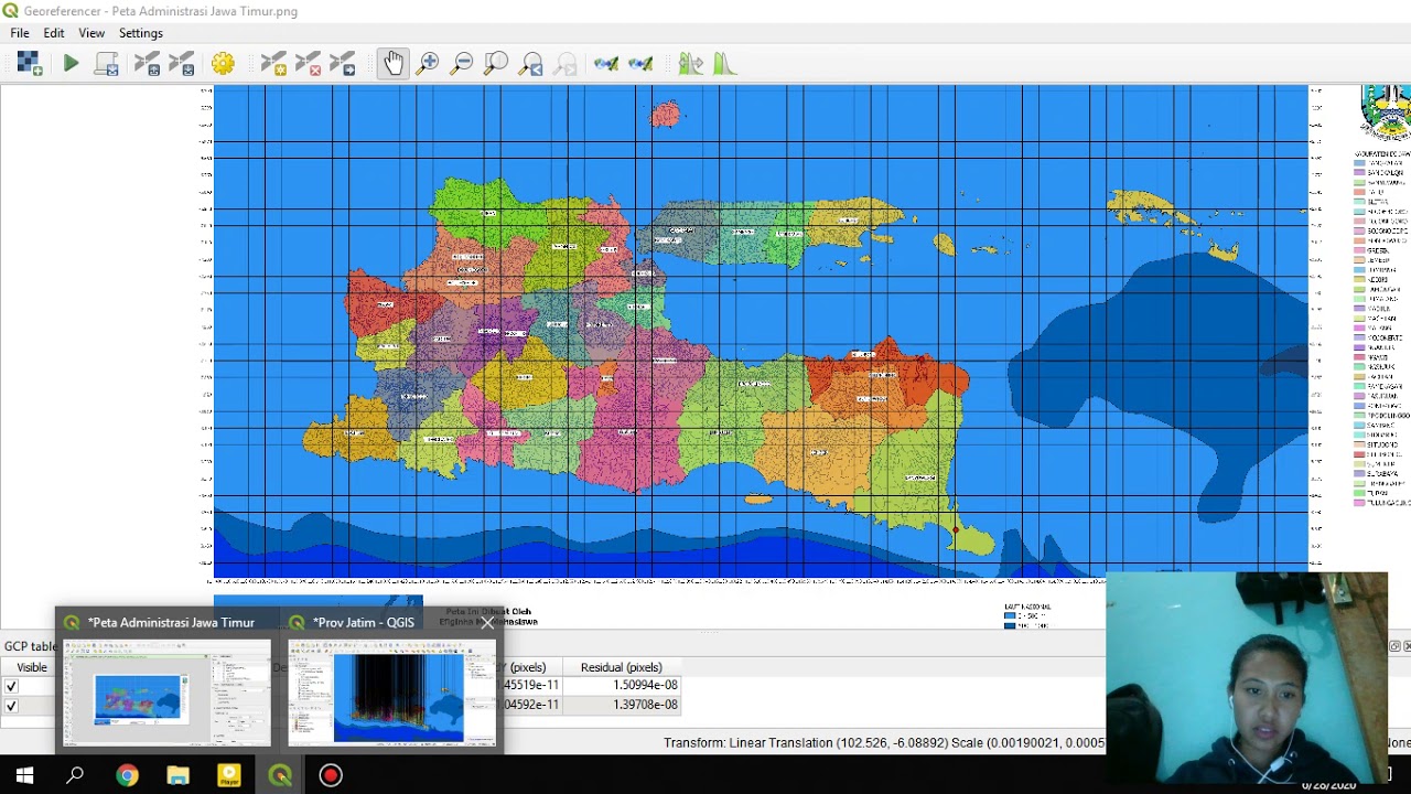Membuat Peta Administrasi Jawa Timur  YouTube