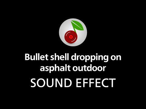 🎧 Bullet shell dropping on asphalt, outdoor, SOUND EFFECT