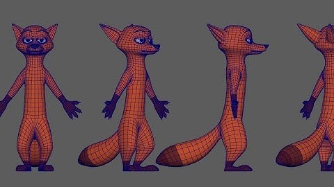 Fox speed modeling in  maya