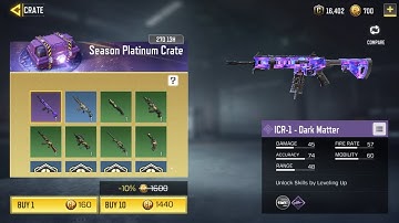 Cod mobile ICR-1 Dark Matter