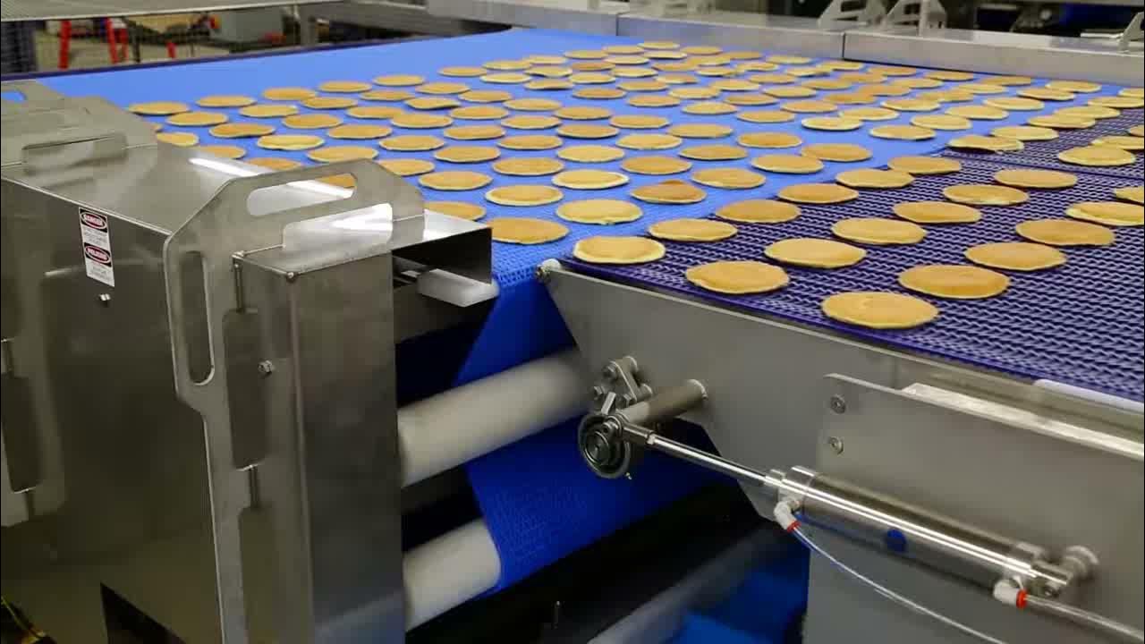 PFI Pancake Bakery Belt Conveyor System YouTube