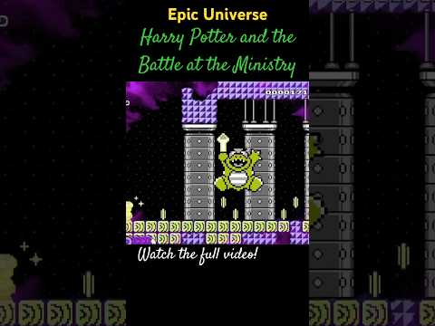 Harry Potter and the Battle at the Ministry in Super Mario Maker 2 - Universal Epic Universe Ride
