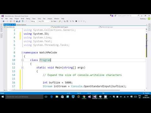How to alter the buffer size of Console.WriteLine