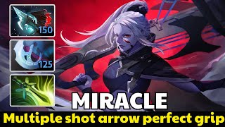 MIRACLE [Drow Ranger]  Multishot arrow perfect grip carrier Plays Dota 2
