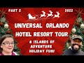 Universal Studios Orlando Hotels Holiday Decor &amp; Islands of Adventure Holiday Fun!