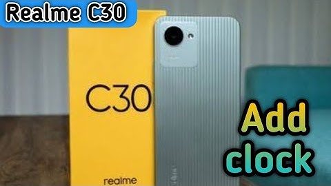 Clock Add On Home Screen In Realme C30, How To Add Clock In Home Screen, Realme C30 Mein Clock Add