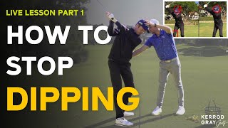 How to Stop Dipping in the Backswing | Live Lesson Part 1 screenshot 3