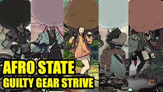 AFRO STATE!!?? Faust new command grab (All Char) - Guilty Gear -Strive- Closed Beta [1080p]