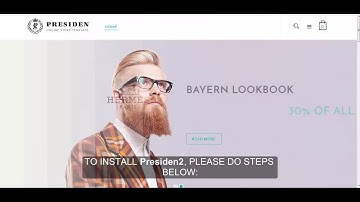 How to install Presiden multipurpose opencart theme