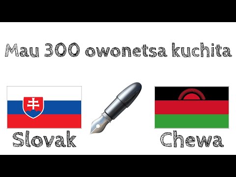 Mau 300 owonetsa kuchita + kuwerenga ndi kumvetsera - ChiSlovaki + Chichewa