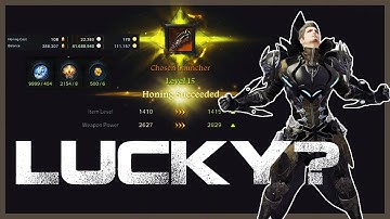 I got INSANE LUCK Honing to 1430 in Lost Ark