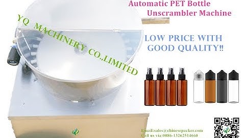 Automatic plastic bottle turntable best price rotary pet bottles unscrambler machine factory