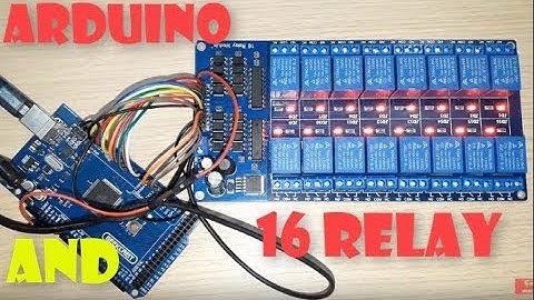 DIY How To Use and connect arduino with 16 Relay Trigger 12V LM2596