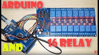 DIY How To Use and connect arduino with 16 Relay Trigger 12V LM2596